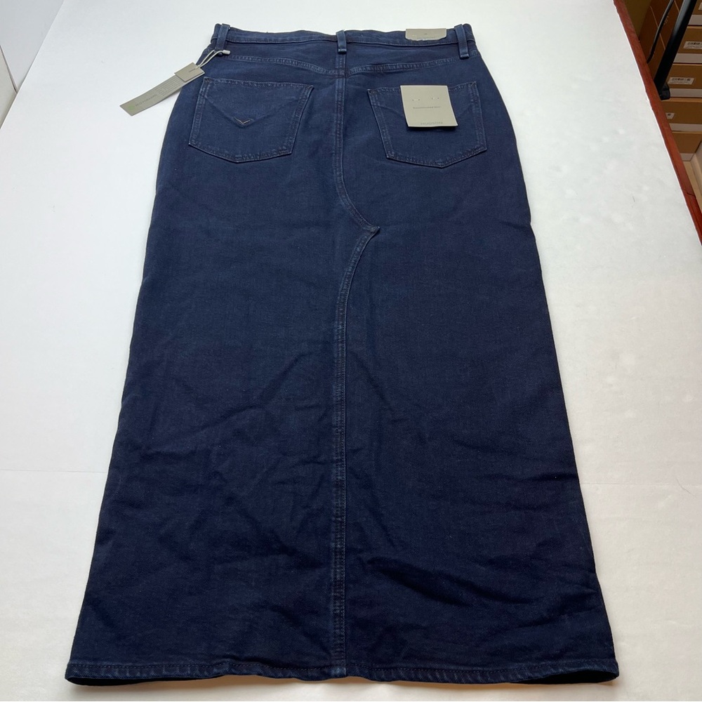 Hudson Jeans Reconstructed Skirt Womens Size 30 Dark‎ Blue Denim Zipper NEW - Picture 12 of 12